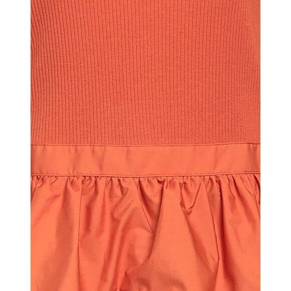 ULLA JOHNSON Hanna Tiered Ruffle Mini Dress Size 10 Women’s in Burnt Orange - Picture 4 of 12
